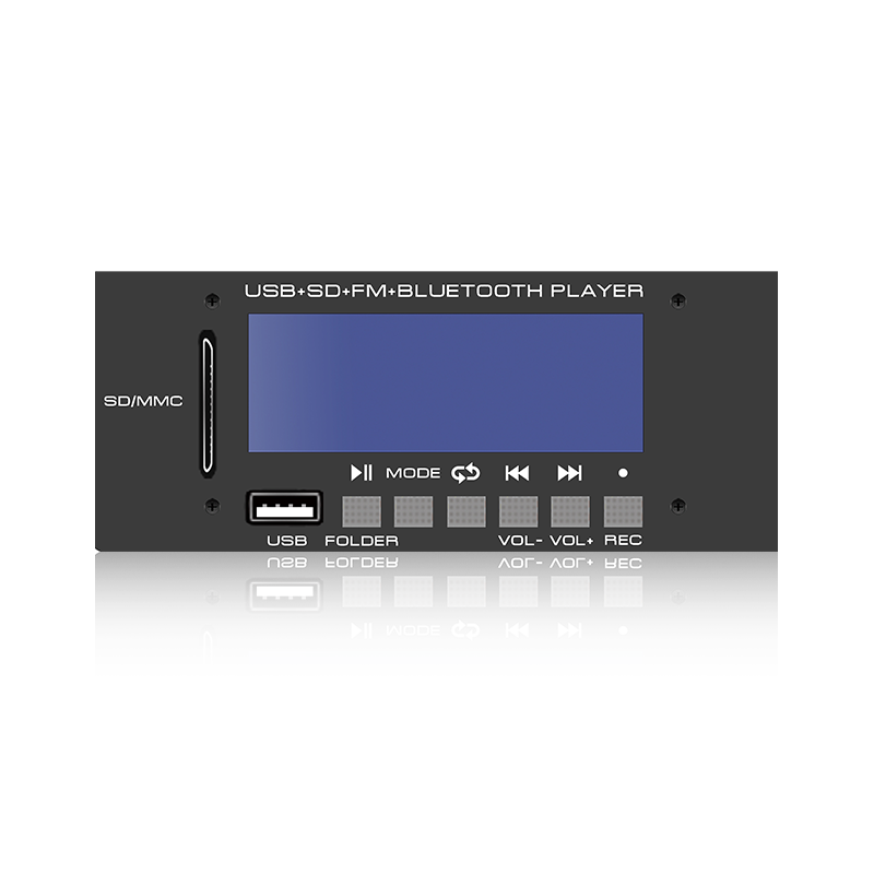 LCD6228: Hatgombos SD/USB csatlakozós LCD képernyős MP3 lejátszó Bluetooth-val, TWS