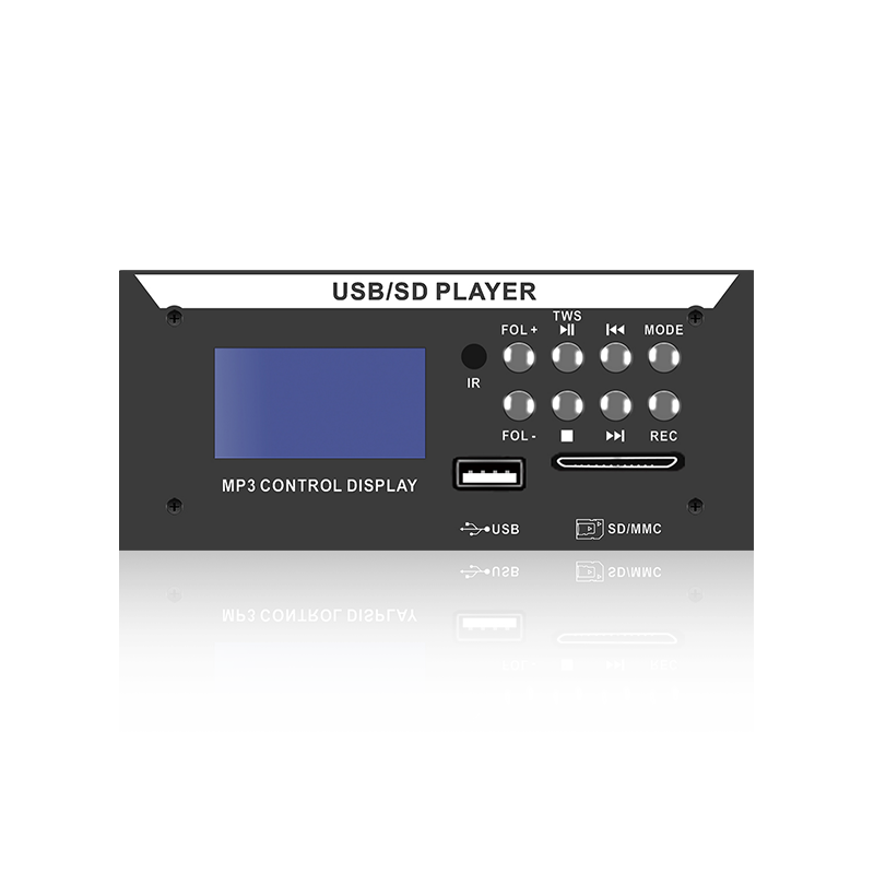 LCD8226: Nyolcgombos infravörös távirányító SD/USB csatlakozó LCD képernyős MP3 lejátszó Bluetooth-val, TWS